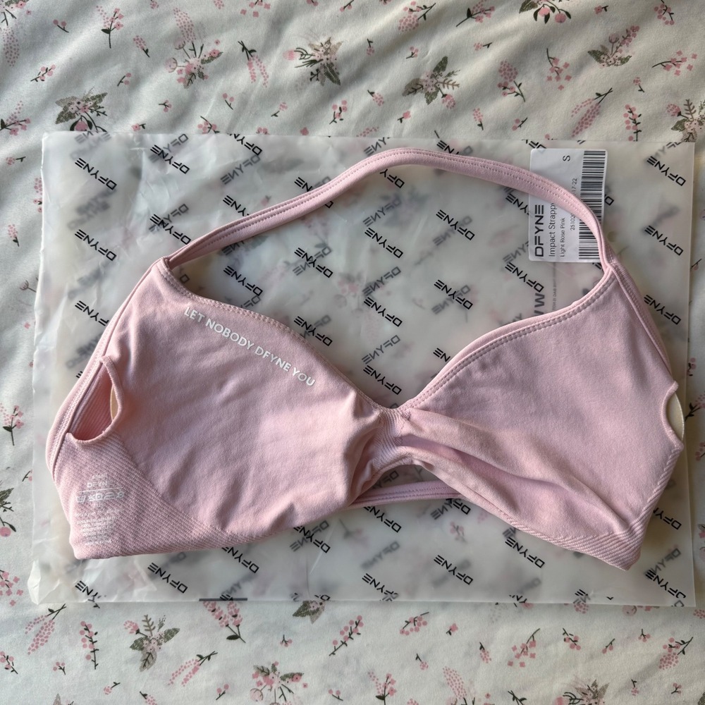 Dfyne impact strappy bra light rose pink small - Picture 5 of 6